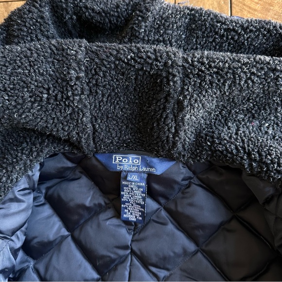 Polo Ralph Lauren Baby Bunting Snowsuit Jacket Navy Blue Size L 12-18M - Picture 10 of 11